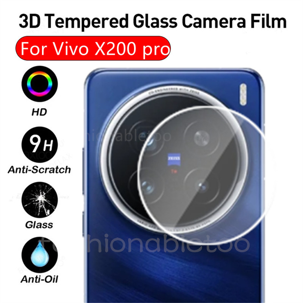 3d เลนส์กล้องกระจกนิรภัยคลุมทั้งหมดฟิล์มป้องกันสําหรับ Vivo X100 X200 pro mini X200pro mini X200promini X100s pro X100spro X100Ultra X 200 VivoX200 pro VivoX200pro VivoX100