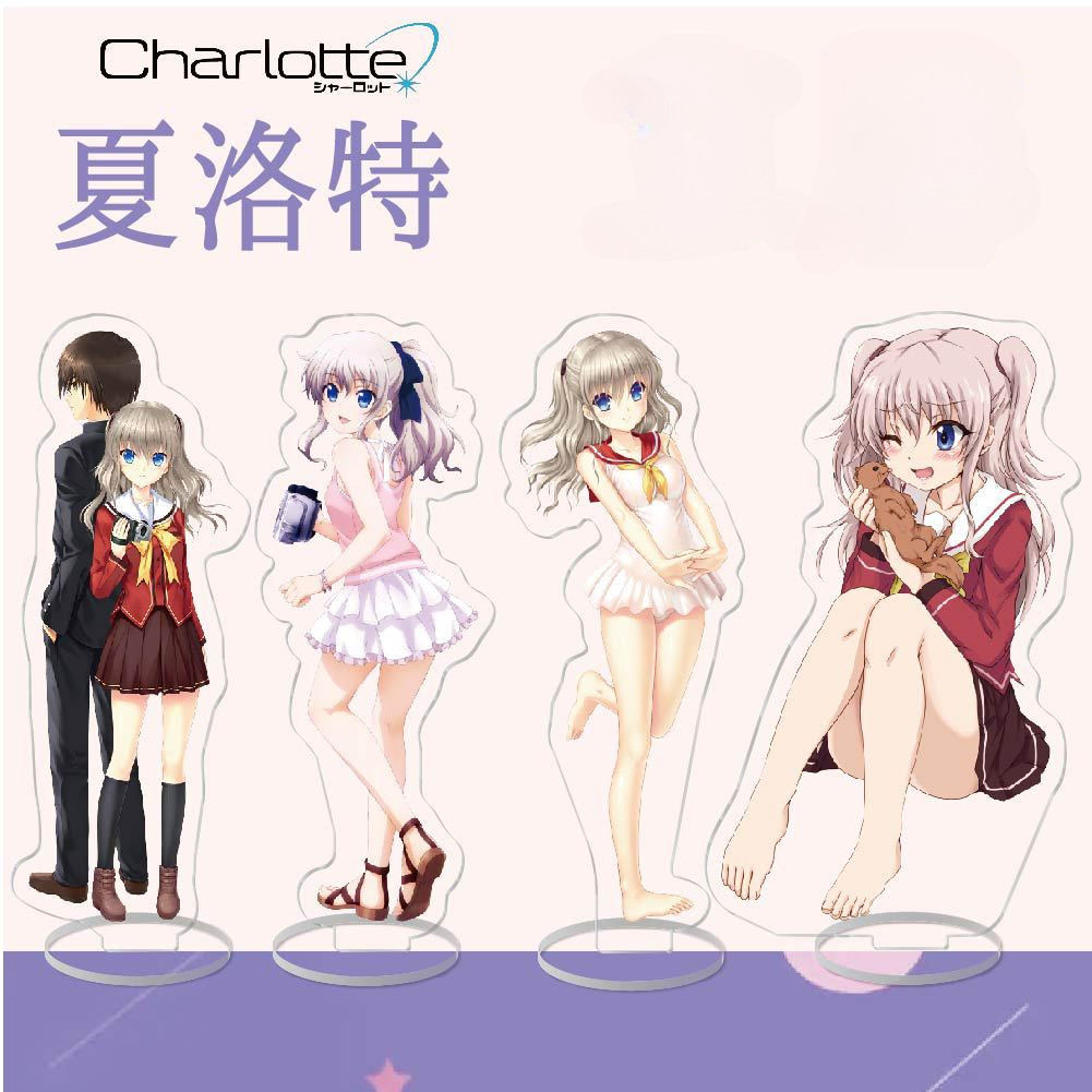 อะนิเมะ Charlotte Tomori Nao ขาตั้งอะคริลิค Creative Campus Desktop Decorative
