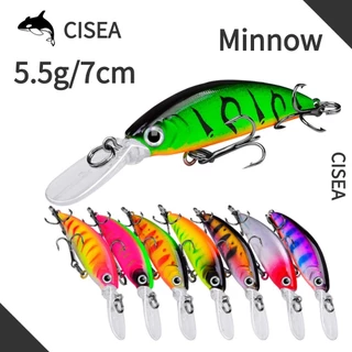 CISEA F12 minnow 5.5g/7cm เหยื่อจิ๊ก เหยื่อยาง ปลา เหยื่อ lure mino