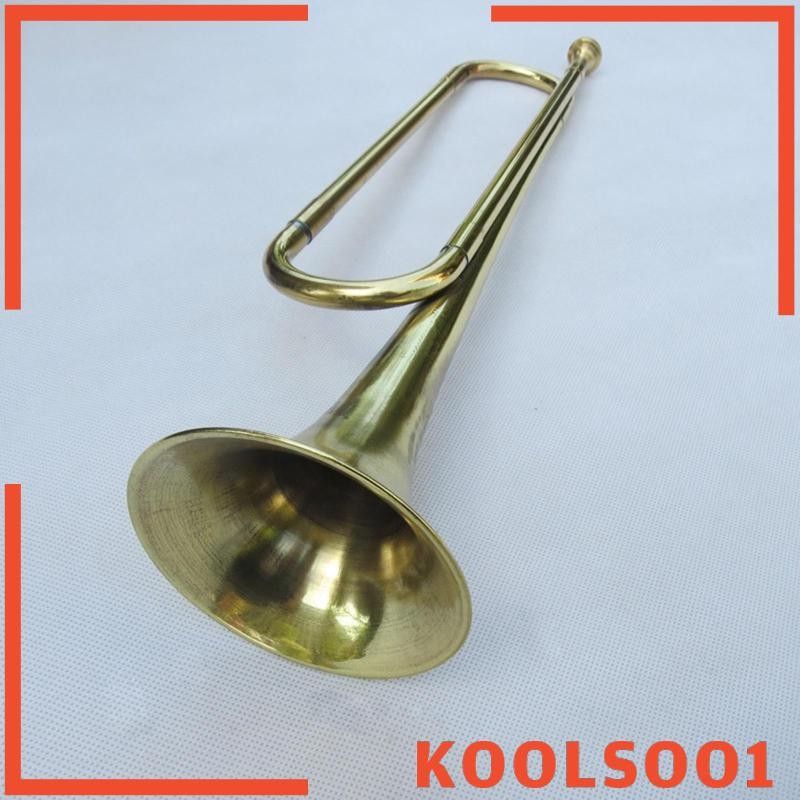 [Koolsoo1] C Flat Bugle ทองเหลือง Bugle ทรัมเป็ต Professional แบบพกพา Bugle เป่า Bugle สําหรับ Band 