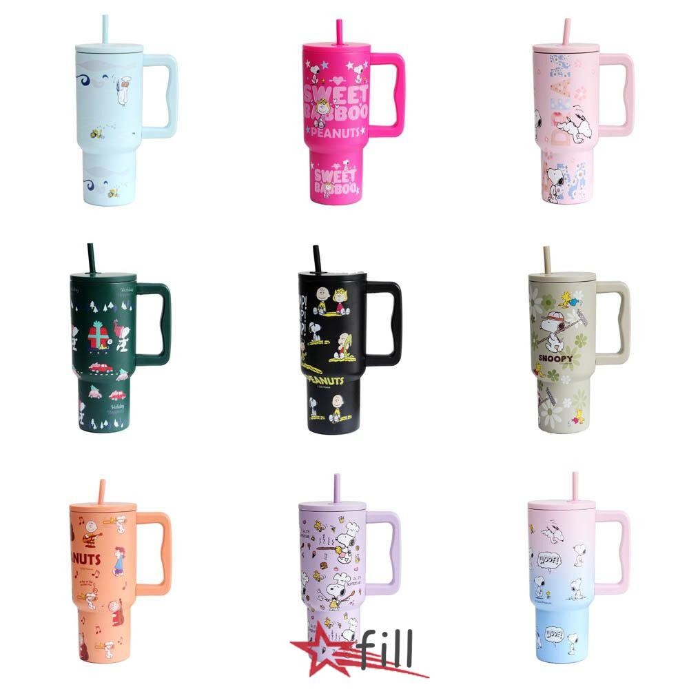 Fill ถ้วยสูญญากาศ, ถ้วยฉนวน Snoopy 1500 มล., เครื่องดื่มสแตนเลสการ์ตูนของขวัญวันเกิด