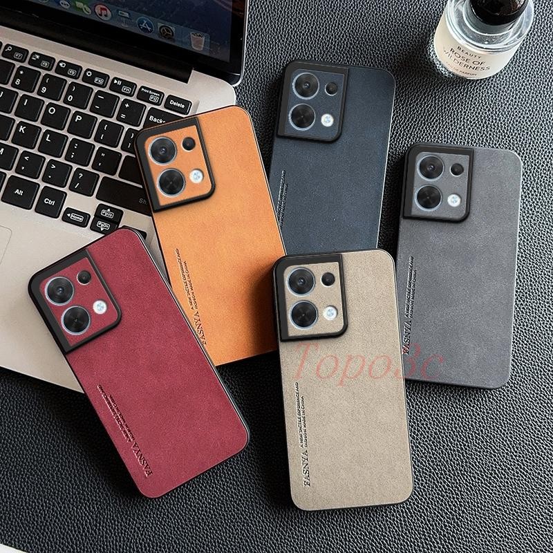 เคส OPPO Reno 8 5G เคสโทรศัพท์หนังธุรกิจสีทึบ YBP