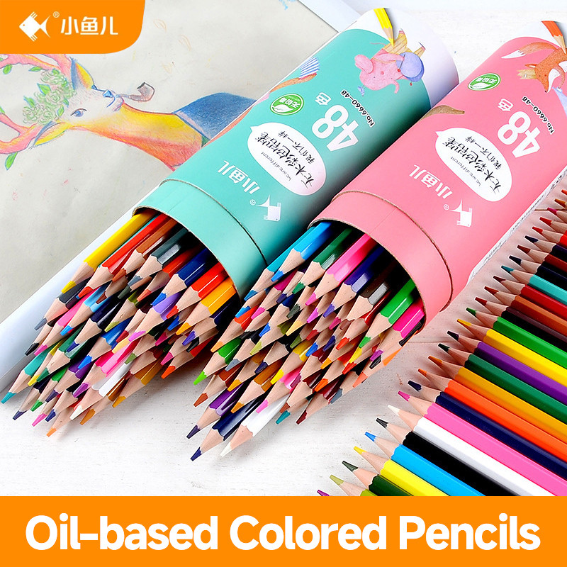 สี ดินสอไม้ฟรีชุด 12/18/24/36/48 สีดินสอ DIY Sharpener ยางลบ Art เครื่องเขียนอุปกรณ์การเรียน ANGEL MARK