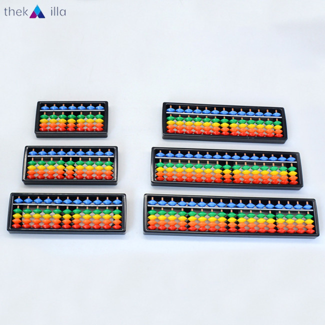 ของแท้ 100 !! เด็กลูกคิดสายรุ้งลูกปัดเลขคณิตนับเครื่องมือสําหรับเด็กนักเรียนอนุบาล7 9 11 13 15 17คอลัมน์ลูกคิด