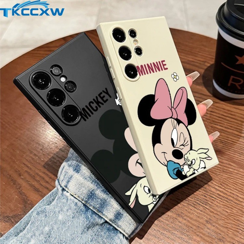Disneys Mickeys Minnies เมาส์สําหรับ Vivo V30 V29 V27 V25 Pro V29 Lite V29e V27e เคสโทรศัพท์ซิลิโคนขอบสแควร์ปกอ่อน