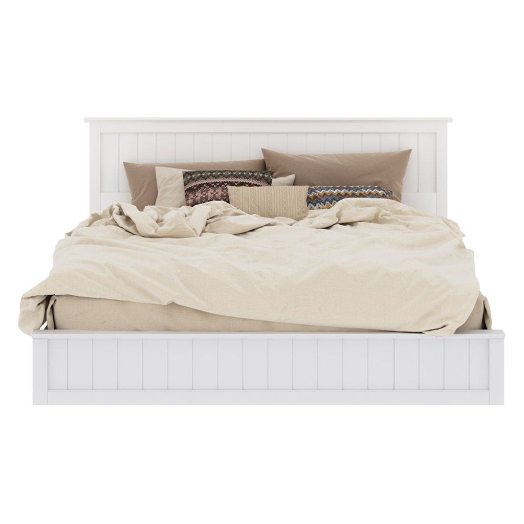 Koncept Furniture เตียง 5 ฟุต รุ่น Moneta สีขาว (170x213x103 ซม.) แบรนด์ KONCEPT FURNITURE