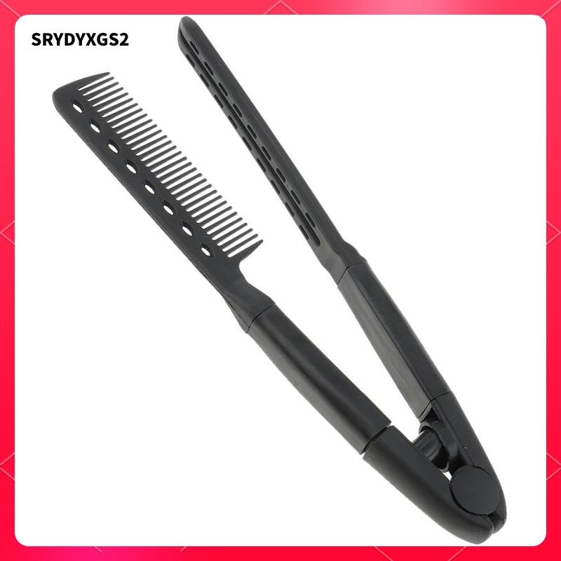 [Srydyxgs2] เครื่องหนีบผมรูปตัว V หวีจัดแต่งทรงผมยืดผมทําผมแบบพับได้