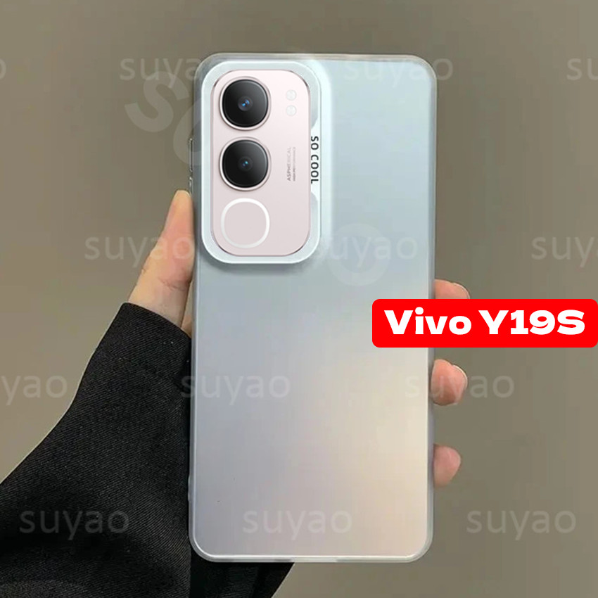 สําหรับ Vivo Y19S Pro V50 Y200 V40Lite 2024 เคสโทรศัพท์สีทึบ IMD หรูหราธรรมดาปลอก VivoV50 VivoY19SPr