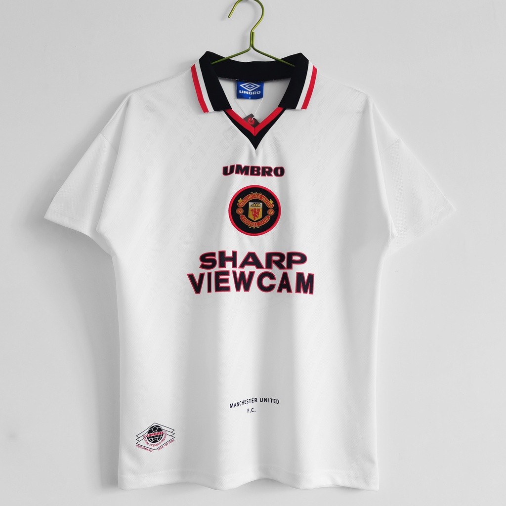 S-xxl 1996-97 MU Away home third Cantona Retro Man Utd เสื้อฟุตบอลฟุตบอล