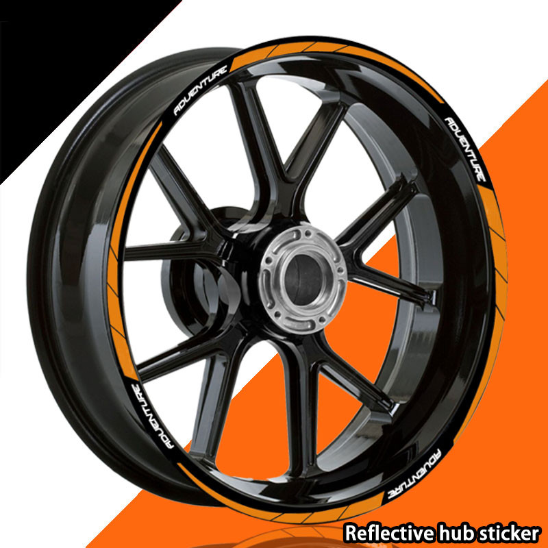 Yสะท้อนแสงรถจักรยานยนต์อุปกรณ์เสริมล้อสติ๊กเกอร์ Decals แถบสำหรับ KTM R2R SUPER 1290ผจญภัย Adv 990 1