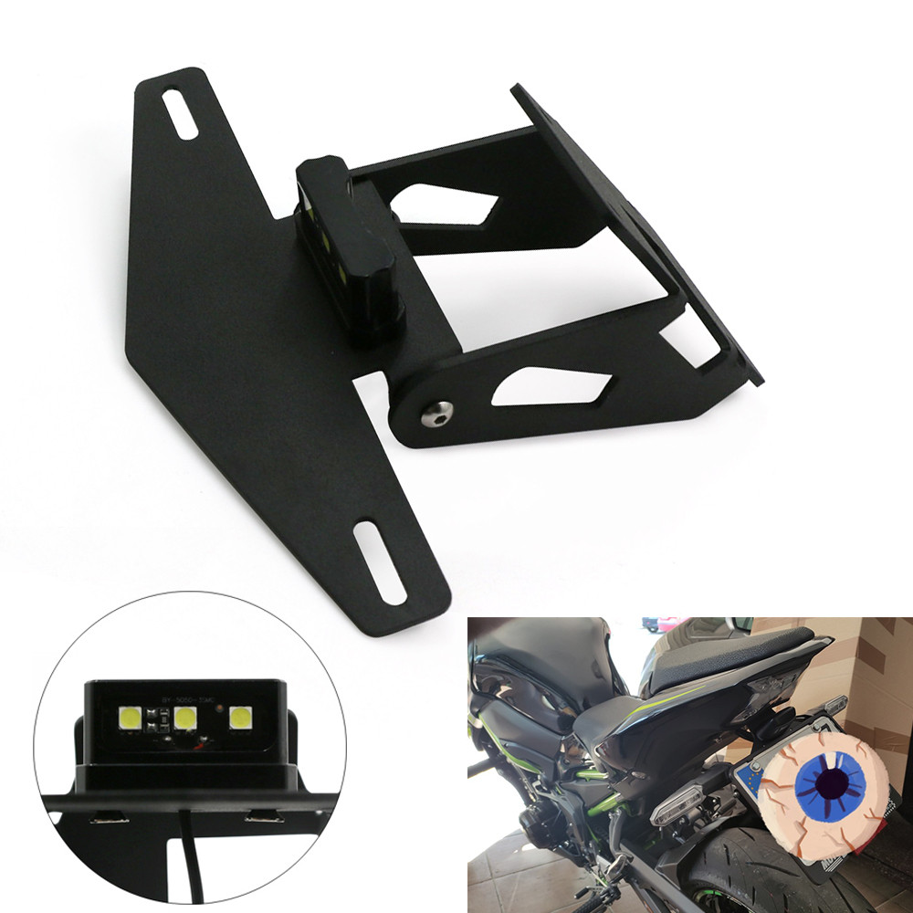 YZ900RS Z 900ผู้ถือแผ่นป้ายทะเบียนไฟ LED รถจักรยานยนต์ Fender Eliminator หางจำนวนแผ่นสำหรับ KAWASAKI