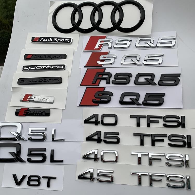 โลโก้รถยนต์ Audi q5l ใหม่ดัดแปลง rsq5คำสปอร์ต China Net 4WD Displacement Standard