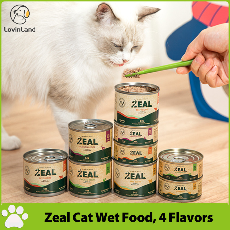 Zeal อาหารแมวนําเข้าจากอาหารเปียกปราศจากธัญพืชนิวซีแลนด์สําหรับแมวโตและลูกแมว