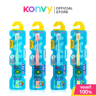 Dr.ray Toothbrush Compact Head D36 1pc [Random Colors] แปรงส…