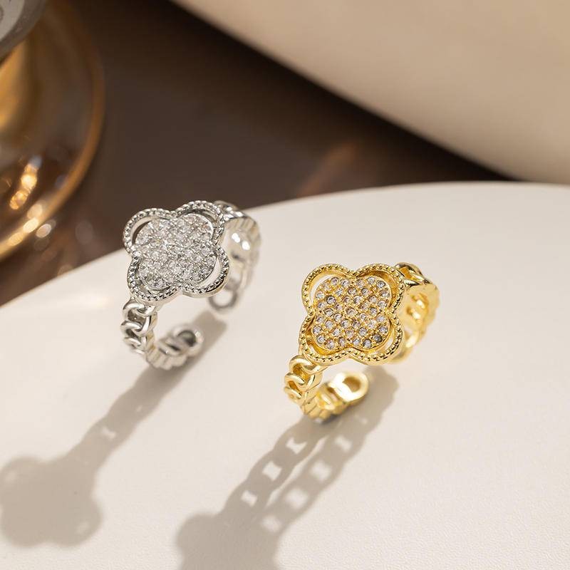 Four-leaf Clover ออกแบบใหม่ VCA แหวนสําหรับผู้หญิง