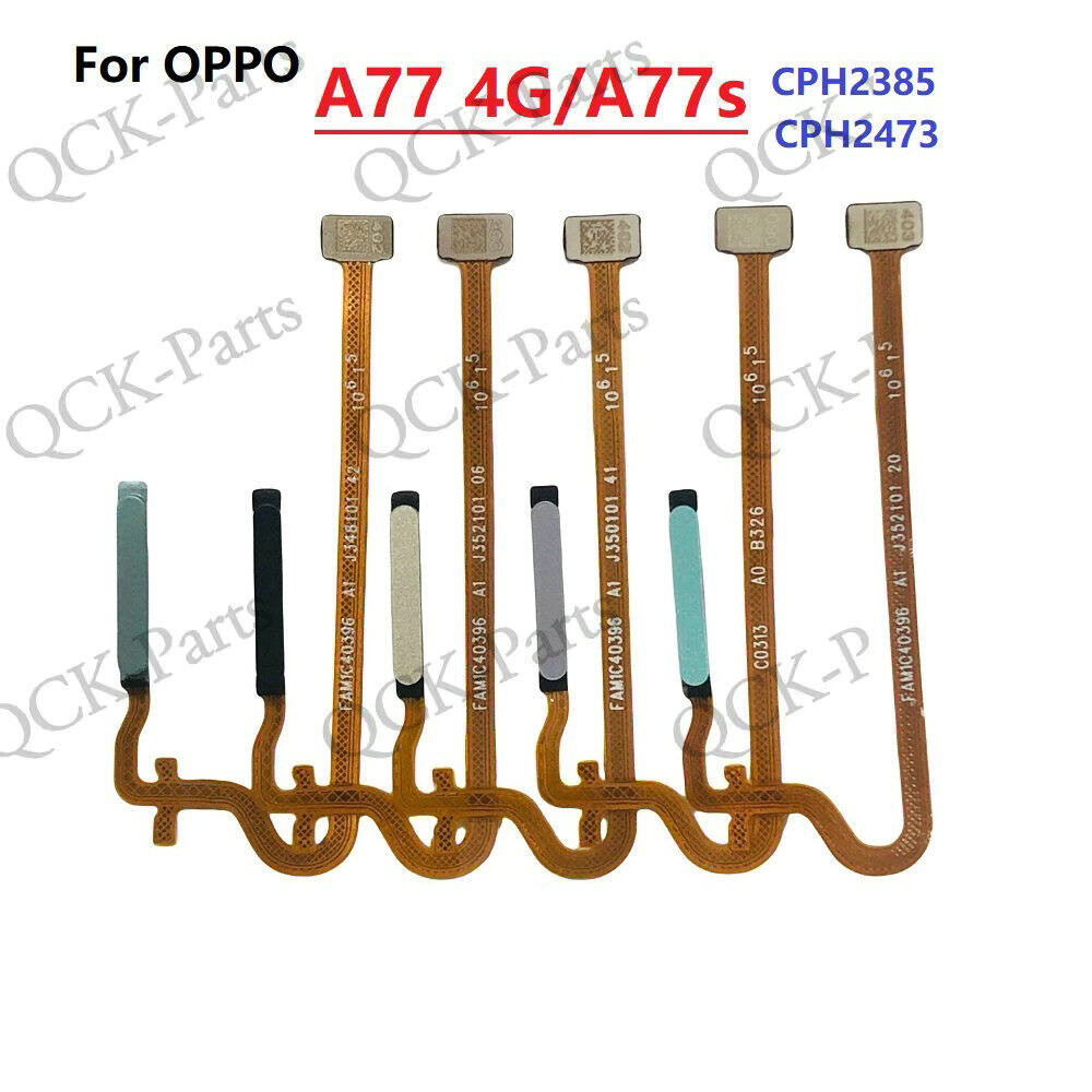 สําหรับ OPPO A77 4G A77s นิ้วพิมพ์ปุ่ม Home Touch ID Connector flex สายเซ็นเซอร์ลายนิ้วมือปุ่ม flex