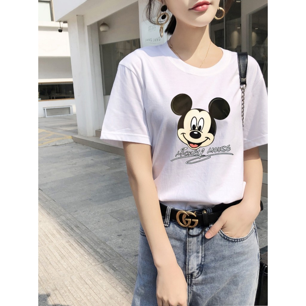 พร้อมส่ง&COD RINA STUDIO เสื้อผ้าพ่อแม่ลูก ดิสนีย์การพิมพ์กราฟิก ฤดูร้อนครอบครัวสวมใส่เสื้อแขนสั้น