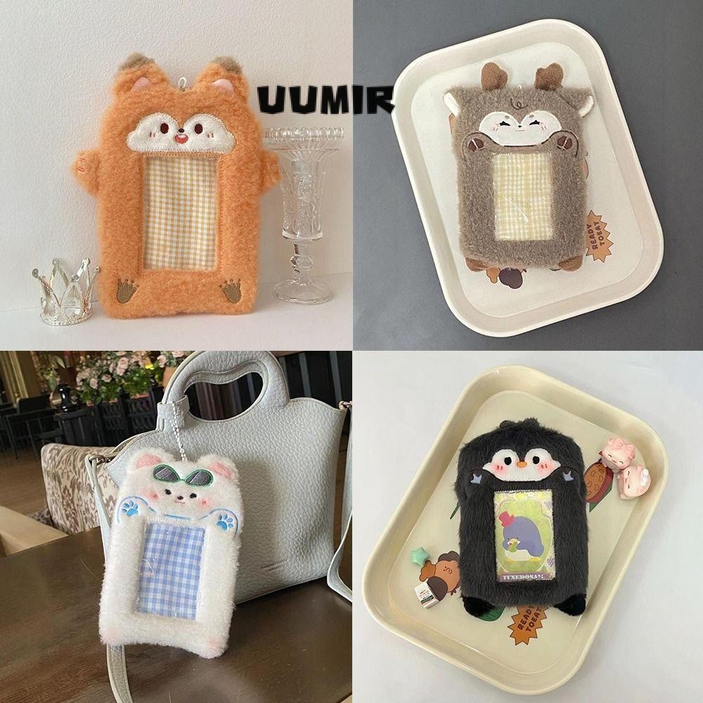 Uumir Photocard , ที่ใส่บัตรตุ๊กตาแบบพกพาที่ทนทาน, ของขวัญการ์ดมัลติฟังก์ชั่นรูปสัตว์น่ารัก