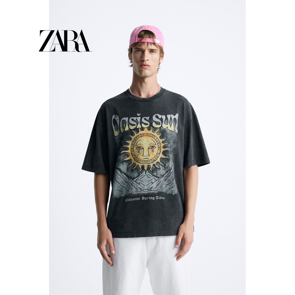 ซาร์ ฤดูใบไม้ร่วงใหม่ผู้ชายผ้าฝ้ายสบายพิมพ์คอกลมแขนสั้นเสื้อยืด
