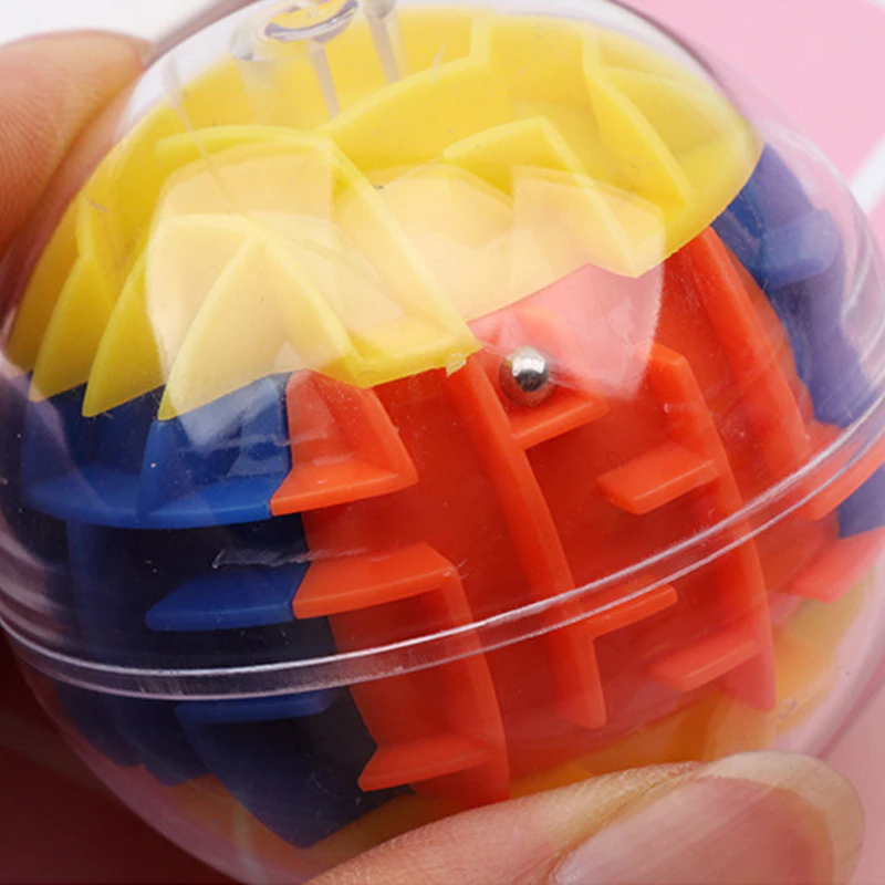 GeeToy ลูกบอลเขาวงกต 3D โปร่งใส ของเล่นลูกบาศก์รูบิคทรงกลมวิเศษ ของเล่นเพื่อการศึกษาบรรเทาความเครียด เหมาะสำหรับเด็ก thumbnail 9