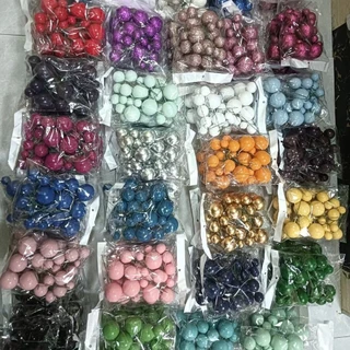 20ชิ้นผสมลูกที่มีสีสันเค้กท็อปเปอร์โฟมบอลฟองลูกตกแต่งคริสต์มาสลูกทองลูกเงินวันเกิด งานแต่งงานเบเกอรี่ขนมตกแต่งเค้ก