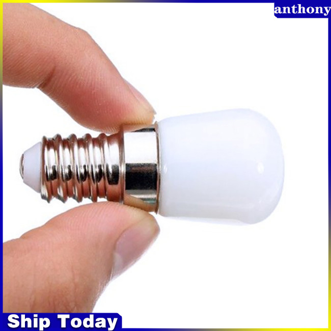 Anthony 2w E14 หลอดไฟตู้เย็น Led ขนาดเล็ก E12 หรี่แสงได้ประหยัดพลังงานป้องกันดวงตาอายุการใช้งานยาวนานไฟกลางคืน