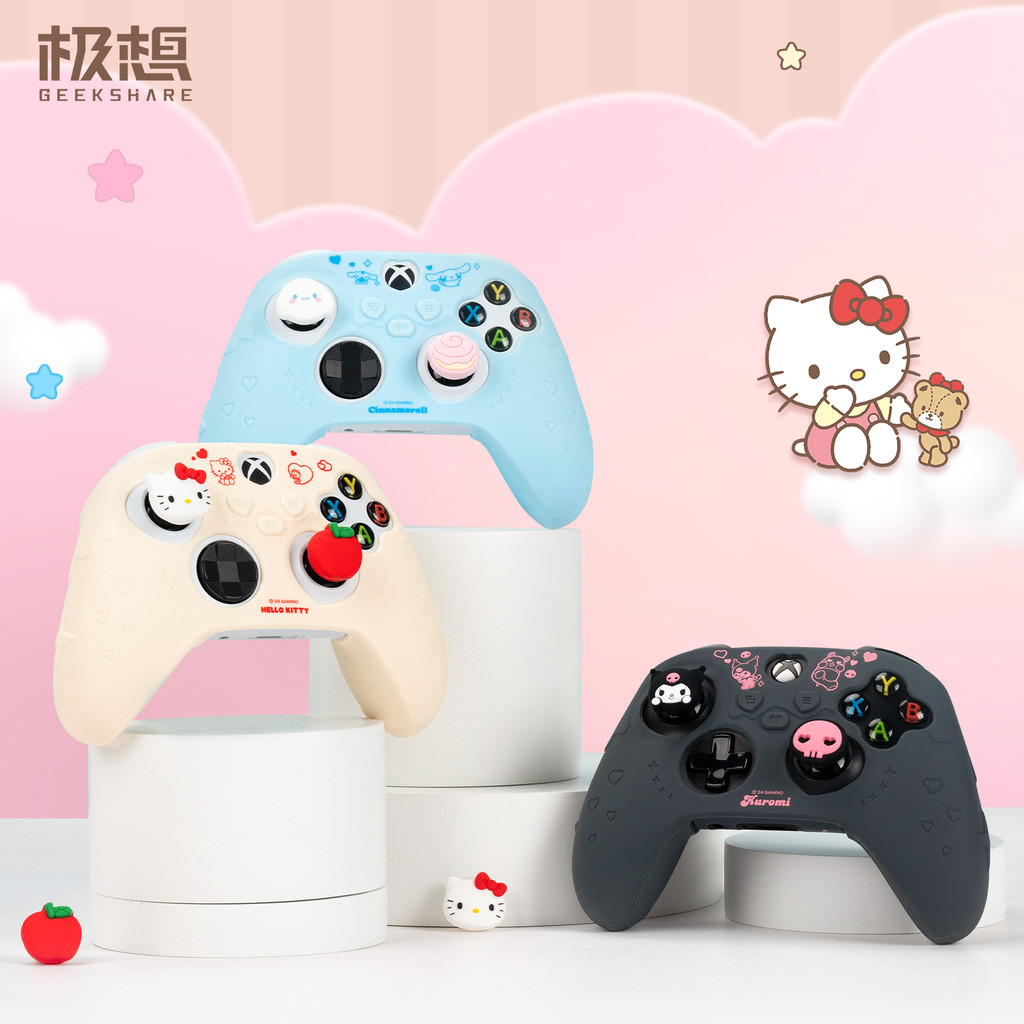 Geekshare Xbox Controller Case Sanrio HelloKitty เคสซิลิโคนธีมสําหรับ Xbox Controller