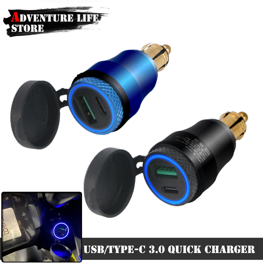 Yรถจักรยานยนต์ Type-C PD Power Delivery USB Charger QC 3.0 Quick Charger DIN ปลั๊กอะแดปเตอร์สำหรับ B