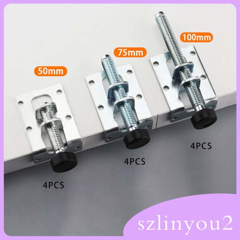 [ซลินยู2] 4ชิ้นปรับระดับเท้าปรับระดับฟุตปรับโต๊ะขา ไรเซอร์ เก้าอี้ขา ไรเซอร์ ขาปรับระดับสําหรับตู้หนังสือห้องนั่งเล่น