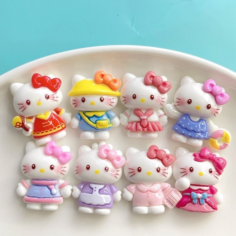 สติกเกอร์ติดถ้วยน้ำสามมิติลายแมวคิตตี้เงาติดแก้วเก็บความร้อนทำด้วยมือ DIY ครีมกาวติดกล่องเก็บการ์ด - รูปที่ 3