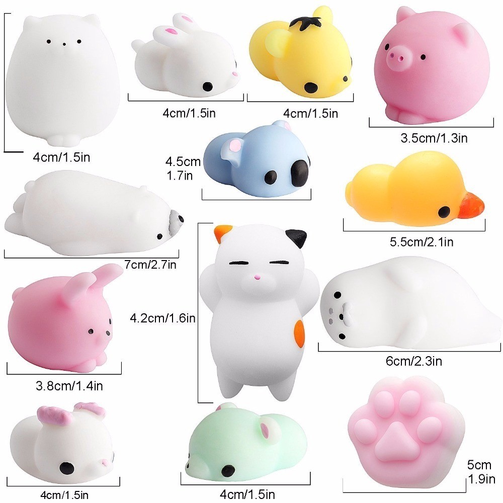5 ชิ้น Squishy ของเล่นสัตว์น่ารัก Antistress Ball บีบ Mochi Rising ของเล่น Abreact นุ่ม Sticky Squishi ความเครียดบรรเทาตลกของขวัญ