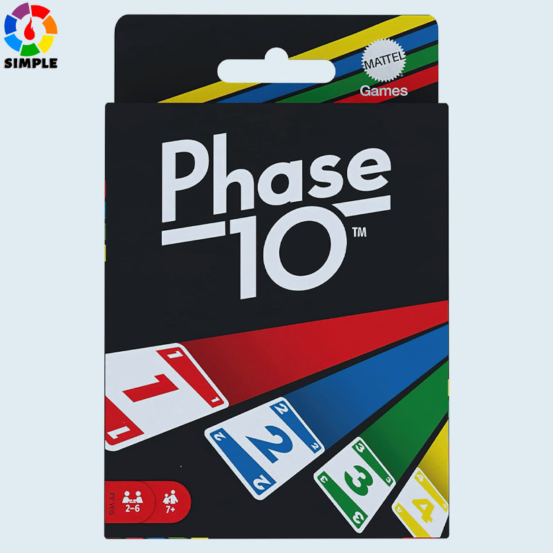 Mattel Games Phase 10 Card Game, Sequences Rummy-Like Card Game, Includes 108 Cards