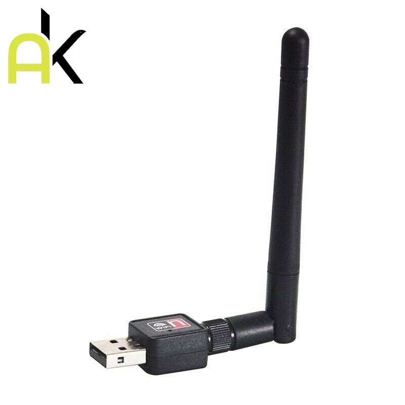 AK ตัวรับ WIFI 600M 2db สำหรับคอมพิวเตอร์ โน้ตบุ๊ค แล็ปท็อป Wifi Adapter USB 2.0 Wireless Wifi Adapter 802.11N 600Mbps