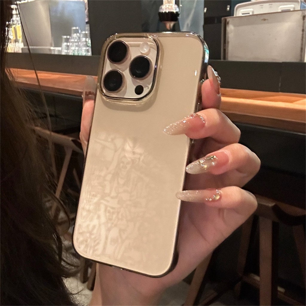 ใหม่ Desert Titanium เคสโทรศัพท์ PC โปร่งใสสําหรับ iphone 16 15 14 13 12 pro max plus พรีเมี่ยมกันกระแทกฝาครอบกันชน