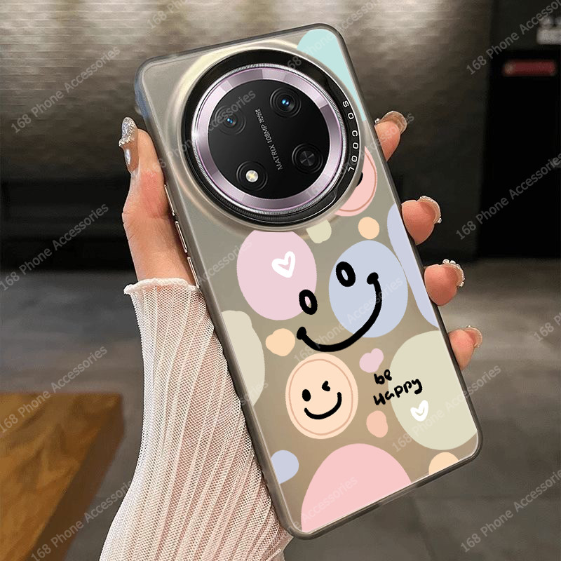เคส Honor X9C X9B X9A 5G เคส Honor X9C Smart เคสศิลปะเส้นที่เรียบง่ายสีสันรอยยิ้มกันกระแทกเคสโทรศัพท