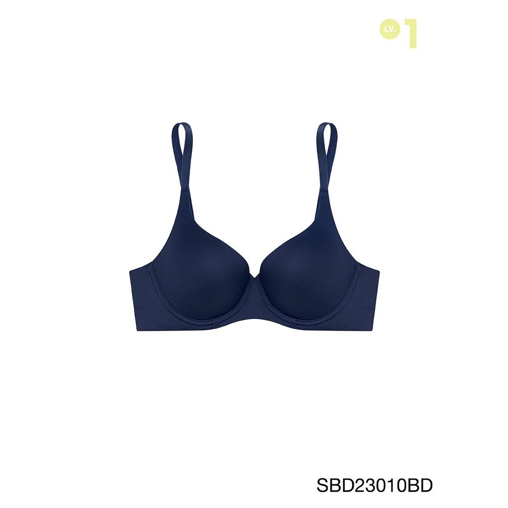 Sabina Perfect Bra Level 1 เสื้อชั้นใน ไร้ตะเข็บ มีโครง รหัส SBD23010BD - สีน้ำเงินเข้ม