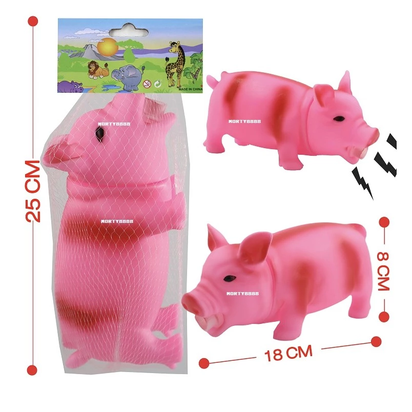ของเล่นหมูยาง ตุ๊กตาหมูยาง บีบแล้วมีเสียงร้องอู๊ดๆ ตุ๊กตาหมูยาง ของเล่นหมูยาง