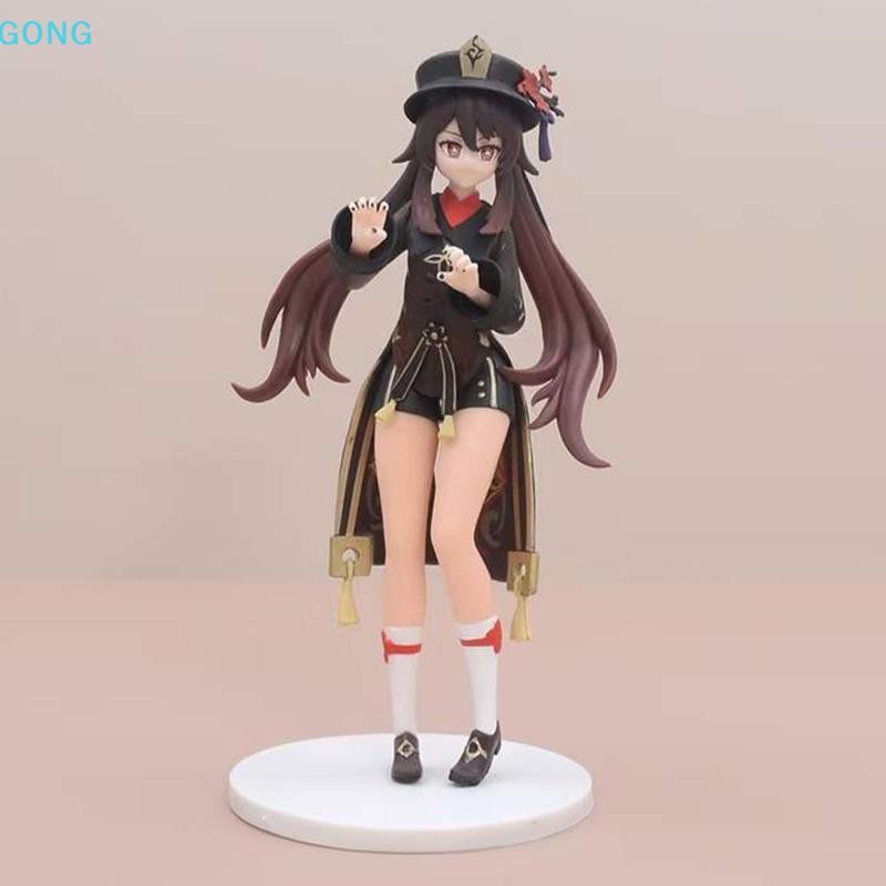 go 18 ซม.Genshin Impact Hu Tao อะนิเมะรูป Genshin Impact Klee Action Figure PVC คอลเลกชันตุ๊กตาของเล่นของขวัญ th