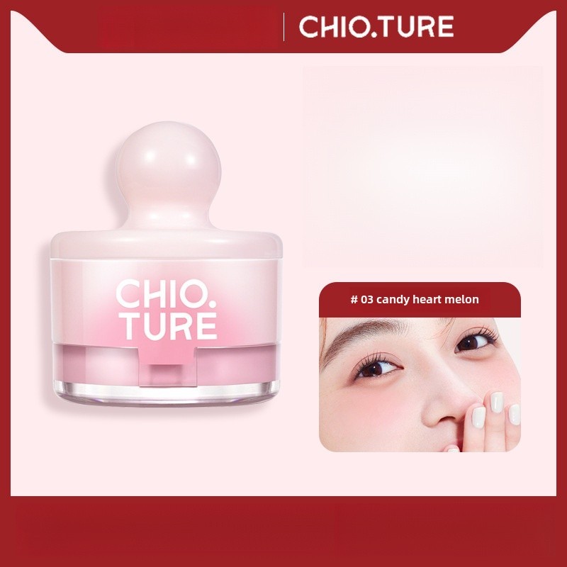 Blusher Chioture Tank Powder Mud Expansion Color มันฝรั่งบดสีแอปริคอท High Gloss และ Low Saturation 