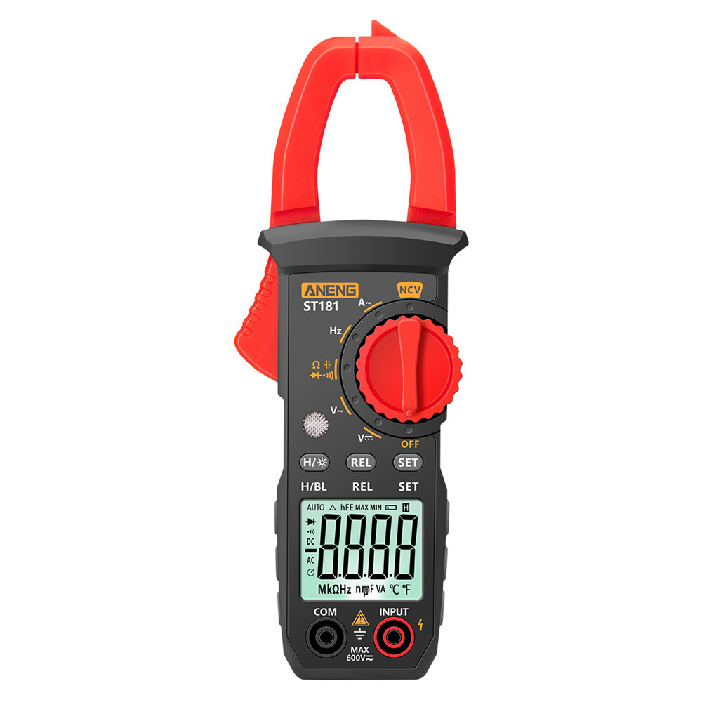 Aneng ST181 4000 นับดิจิตอล AC Current Clamp Meter 400A ช่วงอัตโนมัติมัลติมิเตอร์พร้อม Backlight แรงดันไฟฟ้า Meter Clamp Gauge NCV Test Clamp แอมป์มิเตอร์ Universal Meter Tester Measur