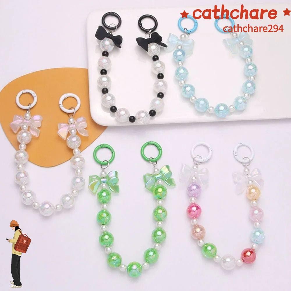 แคทชรี294 ระเบิดลูกปัดโซ่พวงกุญแจ,อะคริลิที่มีสีสันกุทัณฑ์จี้,แฟชั่นที่ถอดออกได้ไล่โทนสีโทรศัพท์เชือกเส้นเล็กกระเป๋าอุปกรณ์เสริ