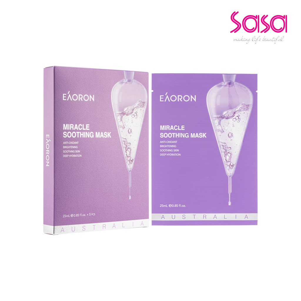 Eaoron Miracle Soothing Mask (5 Piece) เอียวรอน มิราเคิล ซูทติ้ง มาส์ก 5 ชิ้น