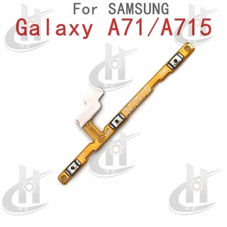 สําหรับ SAMSUNG Galaxy A71 A715 ปุ่มปรับระดับเสียงไฟ ปุ่มสายเคเบิล Flex ปุ่มเปิดขึ้นและลงด้านข้าง อะไหล่ทดแทน