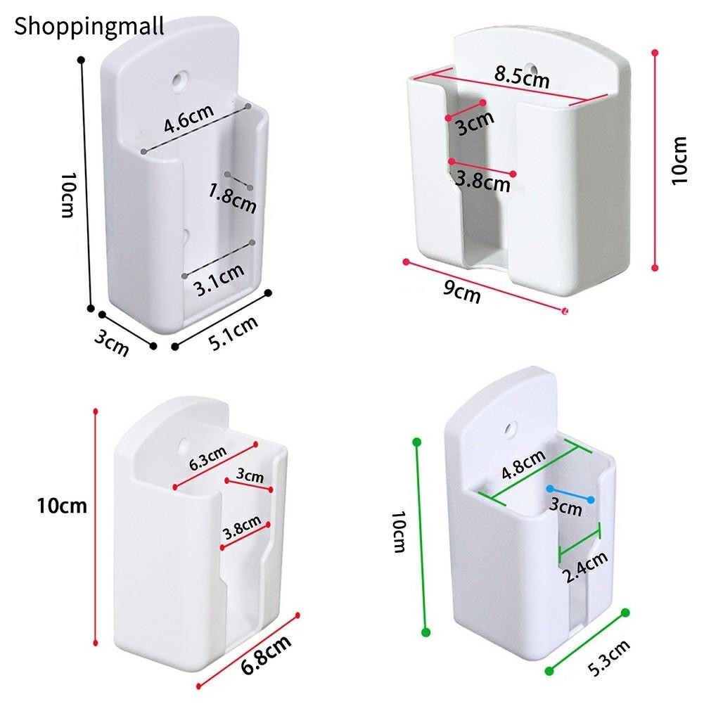 [BETL] ที่วางรีโมทคอนโทรลเครื่องปรับอากาศสีขาวสากลที่เก็บกล่องติดผนัง