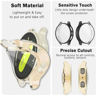 TPU ป้องกันหน้าจอสําหรับ Samsung Galaxy Watch 7 6 5 40 มม.44 มม.Galaxy Watch 5 pro 45 มม.ฝาครอบป้องกันนุ่มกรณี