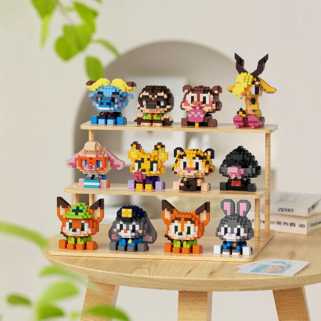 Crazy Animal City การ์ตูนสัตว์เมืองอนุภาคตุ๊กตาประกอบอาคารบล็อกของเล่น 7349-7360 ของขวัญ
