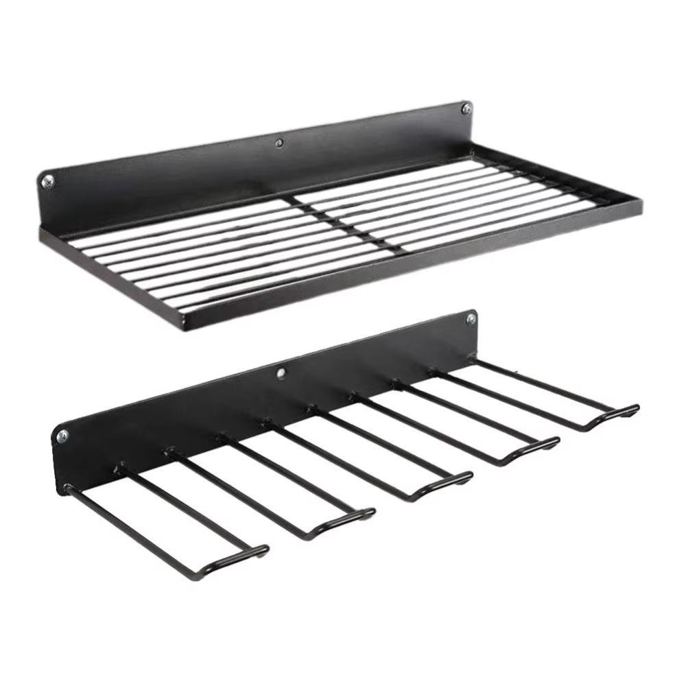 Blazespark Hand Power Tool Organizer Rack,ติดผนังHeavy Dutyลอยตู้เครื่องมือ,ทนทานสีดํา40ซม.เหล็กสว่านไฟฟ้าเครื่องมือชั้นวางบ้าน