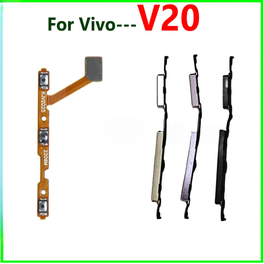 ปุ่มเปิดปิดเปิดปิด Flex Out ด้านข้าง Volume Up Down Key สําหรับ VIVO V20