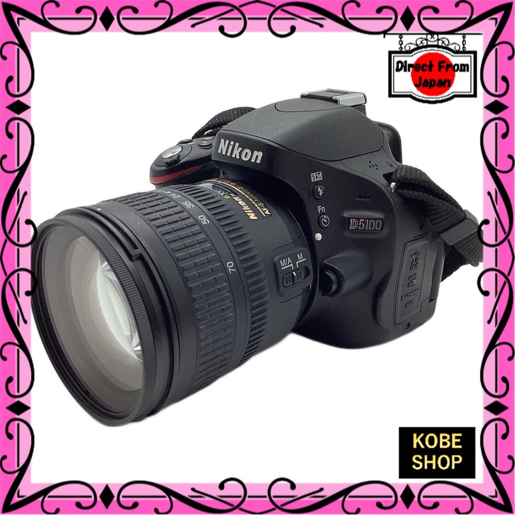 【ส่งตรงจากญี่ปุ่น】 กล้องดิจิตอล SLR ของ Nikon เลนส์ซูมฝุ่น (ไม่มีผลในการถ่ายภาพ) D5100 16.9 ล้านพิกเ