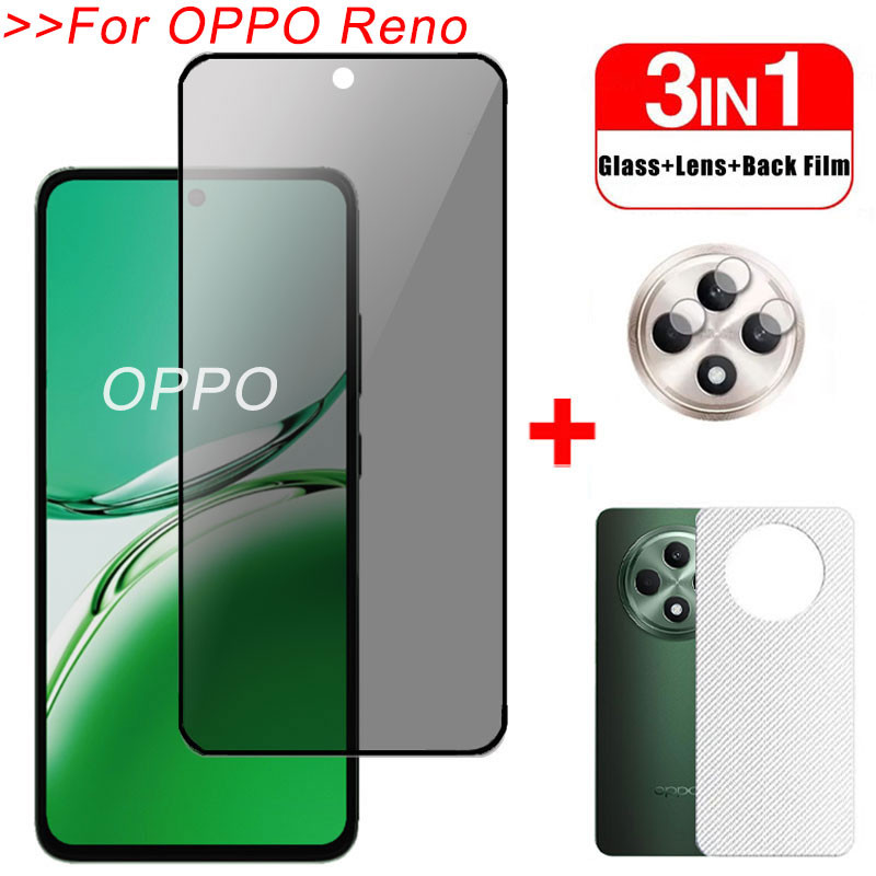 ฟิล์มกระจก เต็มจอ สำหรับ กันมองกันเสือก 9H รุ่น สำหรับ OPPO Reno 12F 11F 8 8T 8Z 7Z 7 6 6Z 5 2Z 2F R